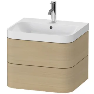 Duravit Happy D.2 Plus c-shaped Set wandhängend Mediterrane Eiche Matt 575x490x480 mm - HP4345O7171 HP4345O7171