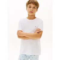 Tommy Hilfiger Underwear T-Shirt 2 PK SS TEE mit Stickerei und Rundhals im 2er-Pack (Packung, 2-tlg., 2er-Pack) unifarben, casual, regular fit, Baumwolle, Rundhals