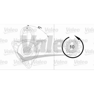 Valeo Anlasser 1,1 kW VW Transporter T4