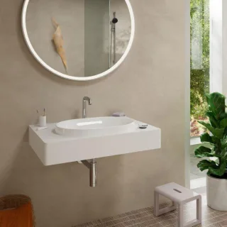 hansgrohe Tecturis S 2-Loch Waschtischarmatur 73353000 mit Ablaufgarnitur, CoolStart, chrom