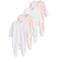 Next Schlafoverall Baby-Schlafanzüge mit Zwei-Wege-RV, 4er-Pack (4-tlg)