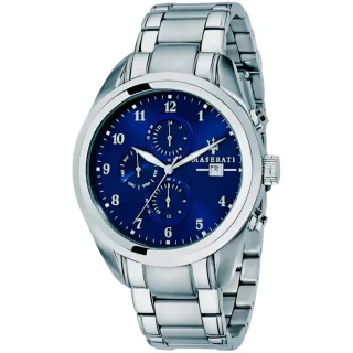 Maserati R8853112505 Traguardo Herren-Chronograph mit blauer Zifferblatt