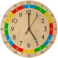 speecheese Wanduhr Lernuhr für Kinder Wanduhr aus MDF