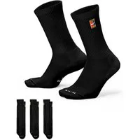 Nike Sportsocken U NK ED ELVD CRW 3P TENNIS 144 im praktischen 3er-Set, für Erwachsene, formstabil, mit flexiblem Sitz