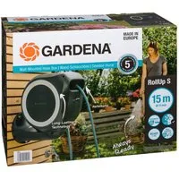 GARDENA Gartenschlauch Wand-Schlauchbox RollUp S (weiß) 15 m