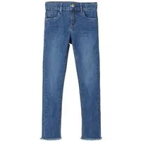 Name It Skinny-fit-Jeans Mädchen NKFPOLLY DNMTEJA 2324 ANCLE PANT NOOS in Unifarbe