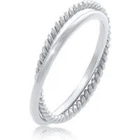 Elli Fingerring Wickelring Klassik Fein Gedreht Schmuck Geschenk 925 Silber