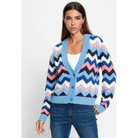 heine Strickjacke Cardigan Langarm Jacquard