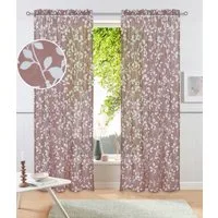 OTTO home Gardine Issoire (1 St), Stangendurchzug, transparent, Wohnzimmer, Schlafzimmer, Esszimmer, gemustert, modern