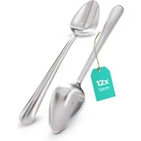 Praknu Teelöffel Espressolöffel klein 12er Set aus Edelstahl (12 Stück), Formstabil - Spülmaschinenfest - Mini Besteckset