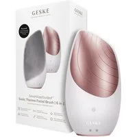 GESKE German Beauty Tech Elektrische Gesichtsreinigungsbürste SmartAppGuided™ Sonic Thermo Facial Brush 6 in 1, Packung (Gerät & USB-Ladekabel), 2-tlg., Gerät inkl. kostenloser APP (SmartAppGuided Device), Anti-Aging Massage-, SmartSonic Pulsation- &
