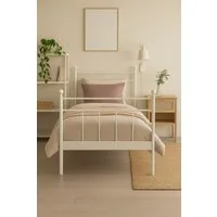 moebel-direkt-online Metallbett Anke Fb. weiß, in Breite 90 cm, 140 cm und 180 cm lieferbar (1-tlg), in drei Breiten