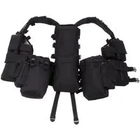 MFH Anglerweste Tactical Weste, div. Taschen, schwarz