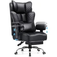 GTPLAYER Gaming-Stuhl Bürostuhl mit Fußstütze 150° Verstellbare Rückenlehne & Armlehnen, Computerstuhl Chefsessel für Große und Schwere Personen