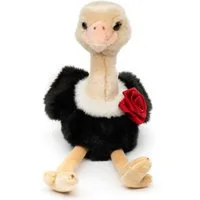 Uni-Toys Kuscheltier "Blumen-Strauß" - Strauß mit roter Rose - 28 cm (Höhe) - Plüschtier, zu 100 % recyceltes Füllmaterial