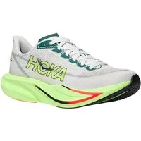 Hoka One One Mach 7 (Dämpfung) hellgrau/neongrün Herren Laufschuh