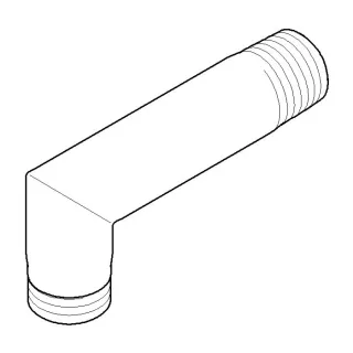 Dornbracht Br-Anschl. 1/2 NPT x G 1/2 091103021-08 platin