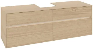 Villeroy & Boch Waschtischunterschrank Collaro C104B0 1600x548x500mm mit Beleuchtung Nordic Oak C104B0VJ