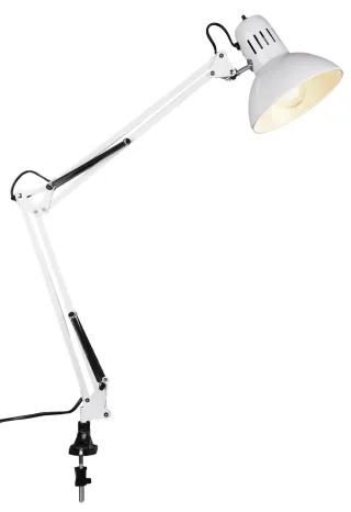 TRIO Klemmleuchte Tajo 5029010-01 weiß, für E27 max. 40 W