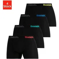Bench. Langer Boxer Boxershorts für Herren (Packung, 4-St) Unterhosen mit Logoschriftzug im Bund