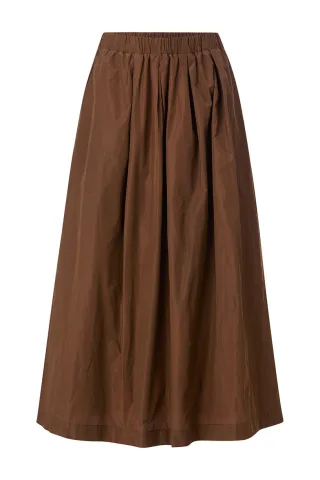 Rich & Royal - Taft Midi Skirt hazel - Gr. - 34
