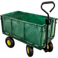 TP Werkstattwagen Gartenwagen, Gitterwagen, Handwagenbis 550 KG belastbar, Luftbereifung