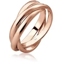 Elli Fingerring Wickelring Trio Trini Basic Schmuck Geschenk 925 Silber, Ring Set
