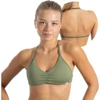 Smilodox Sport-BH Esta, Neckholder Bra, Ringverschluss, Geraffte Front ohne Bügel Geraffte Front, leichte Aktivitäten mit Komfort Yoga Freizeit Studio