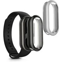 kwmobile Smartwatch-Hülle 2x Silikon Hülle für Xiaomi Mi Band 10 / Smart Band 10, Schutzhülle Fullbody Display Cover Set aus Silikon