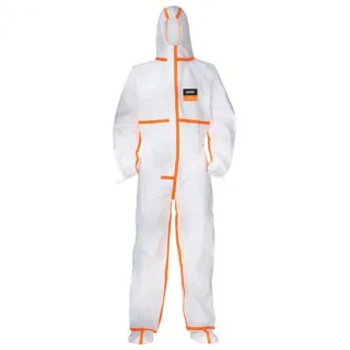 uvex 4B Einwegschutz - Overall mit Füßen, weiß weiß XL - 8909412