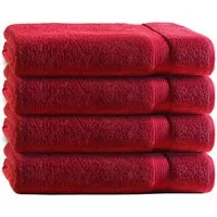 TRENDBUY24 Handtuch Set Handtücher Duschtücher Gästetücher Baumwolle Frottee Premium 4er Set, 100% Baumwolle (4-St), Duschtuch