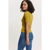 Tranquillo T-Shirt Jerseyshirt Camilaa Herz-Ajour Muster Leichtes Ajour-Jerseyshirt aus 100 % Bio-Baumwolle