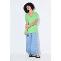 Angel of Style T-Shirt Strickshirt A-Linie Halbarm Feinstrick