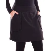 Vishes Minirock Vishes warmer Fleecerock mit Taschen und breitem Bund aus Fleece Alternative Mode, Ethno, Hippie, Goa Style
