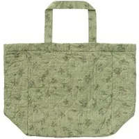 Ib Laursen Shopper Ib Laursen - Tasche Strandtasche Einkaufstasche Wattiert Blumen Grün