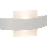 Brilliant Wandleuchte Solution, LED fest integriert, Warmweiß, LED Wandlampe 26cm quadratisch weiß