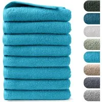 BARBONS Handtücher Set – 8-tlg Handtuch Set 50 x 100 cm für Badezimmer, Gäste & Alltag, (8-St), Walkfrottee, 100% Baumwolle, saugstark, weich
