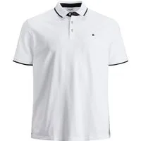 Jack & Jones Poloshirt Jack&Jones Poloshirt Übergröße weiß JJEPAULOS