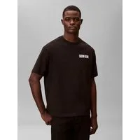 Calvin Klein Jeans T-Shirt VERT LOGO GRAPHIC CREW Regular fit mit Markenprint