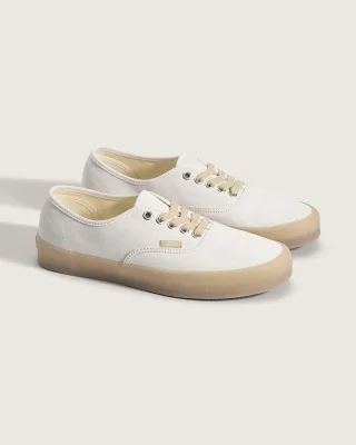 Vans Authentic Crepe Leder Herren Weiße Sneakers