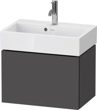 Duravit L-Cube Waschtischunterbau wandhängend Graphit Matt 584x391x394 mm - LC611904949 LC611904949
