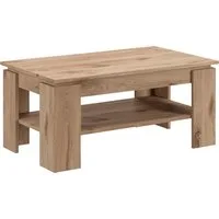 Home affaire Couchtisch Kalmar, rechteckig, 100 x 60 cm, 1 Ablageboden, Sofatisch, Beistelltisch, Kaffetisch, Wohnzimmertisch, coffee table