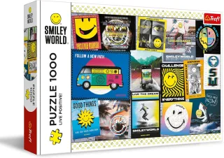Trefl Puzzle 10729 - Smiley World: Live positive! [1.000 Teile]