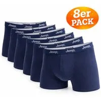 Jeep Boxershorts 8er Pack Herren – Baumwolle mit Stretch – Unterwäsche S–XXL (Spar-Set, 8er Pack) hoher Tragekomfort, elastisch, angenehmes Hautgefühl, alltagstauglich