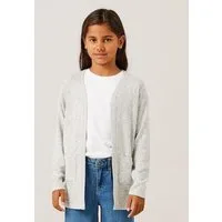 Name It Strickjacke NKFVICTI – Cardigan ohne Verschluss aus Feinstrick unifarben, casual, regular fit, Feinstrick, V-Ausschnitt