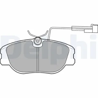 Delphi Bremsbel?ge vorne Alfa Romeo Fiat Lancia LP875