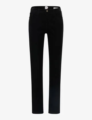 Brax Damen Cordhose Style CAROLA BLACK, schwarz, Gr. 44L