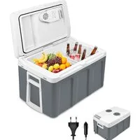 FIVMEN Kühlbox Mini-Kühlschrank mit Rollen zum Warmhalten und Kühlen, für Auto, Lkw, Boot, Reisemobil Steckdose, mit ECO Modus 12 V / 230 V