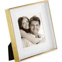 Fink Kim Fotorahmen Bilderrahmen gold quadratisch 10x10 cm Rahmen Foto