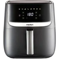 Medion® Heißluftfritteuse MD 10532, 1700 W, Temperatur bis 200 °C, ölfreies Frittieren, digitales Bedienfeld